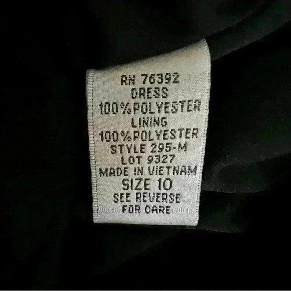 Olivia Mathews Sheer Layered Pleated Black Formal, Lined, Size 10 EUC - Picture 5 of 5